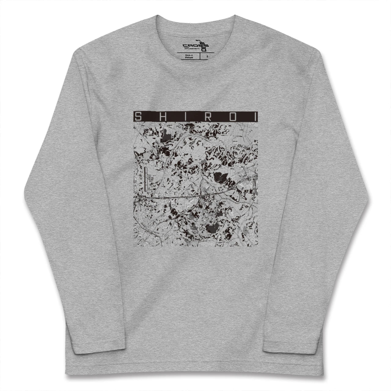 【白井(千葉県)】地図柄ロングスリーブTシャツ