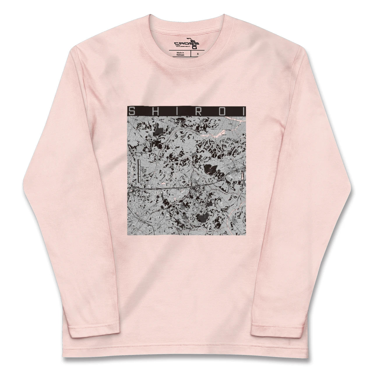 【白井(千葉県)】地図柄ロングスリーブTシャツ