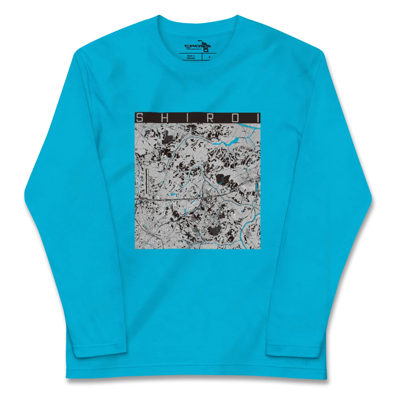 【白井(千葉県)】地図柄ロングスリーブTシャツ