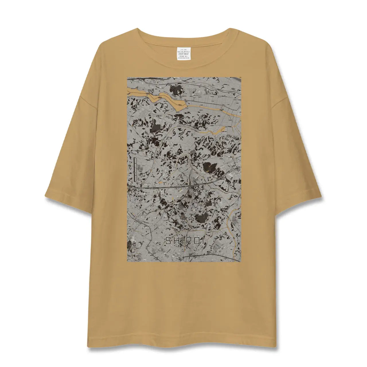 【白井(千葉県)】地図柄ビッグシルエットTシャツ