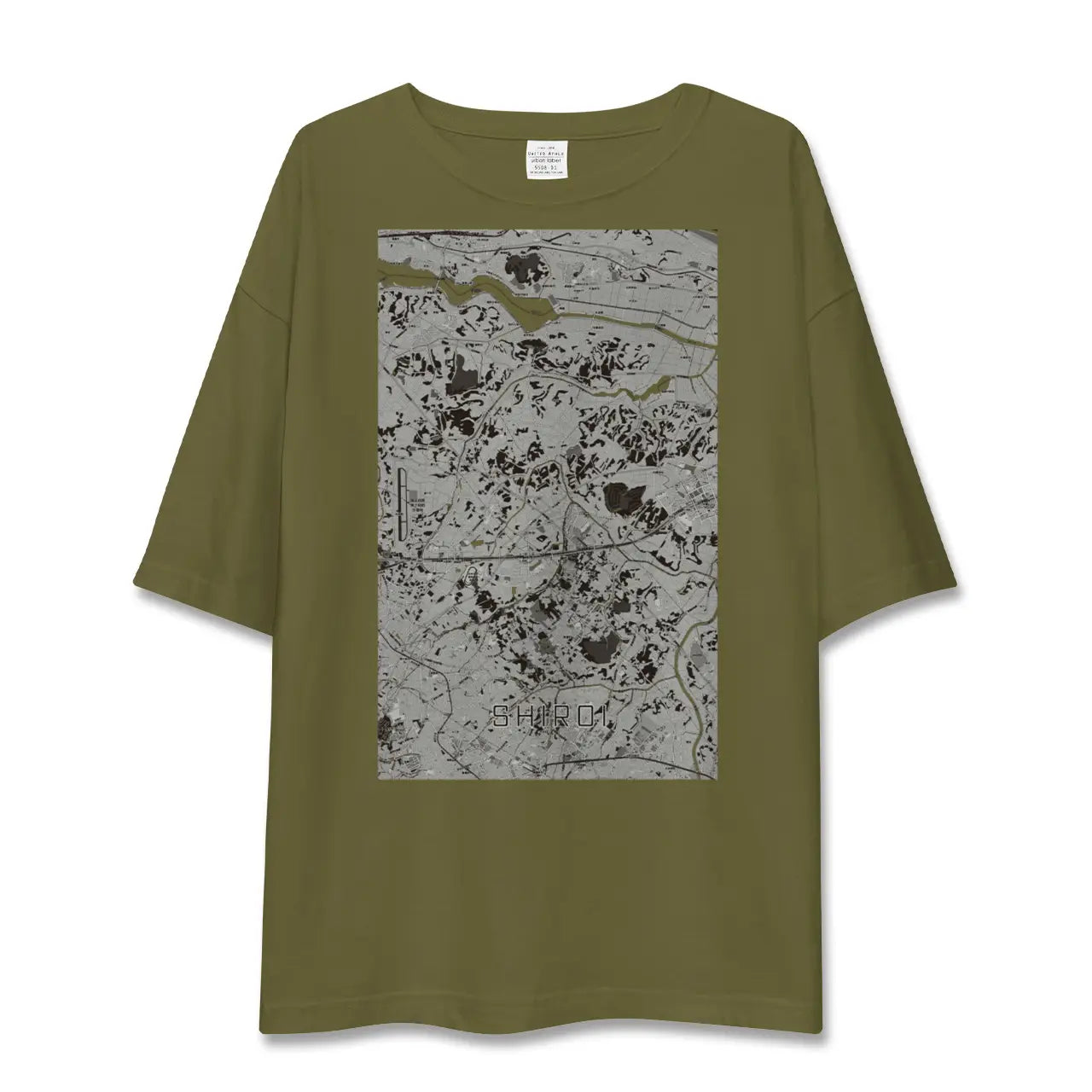 【白井(千葉県)】地図柄ビッグシルエットTシャツ