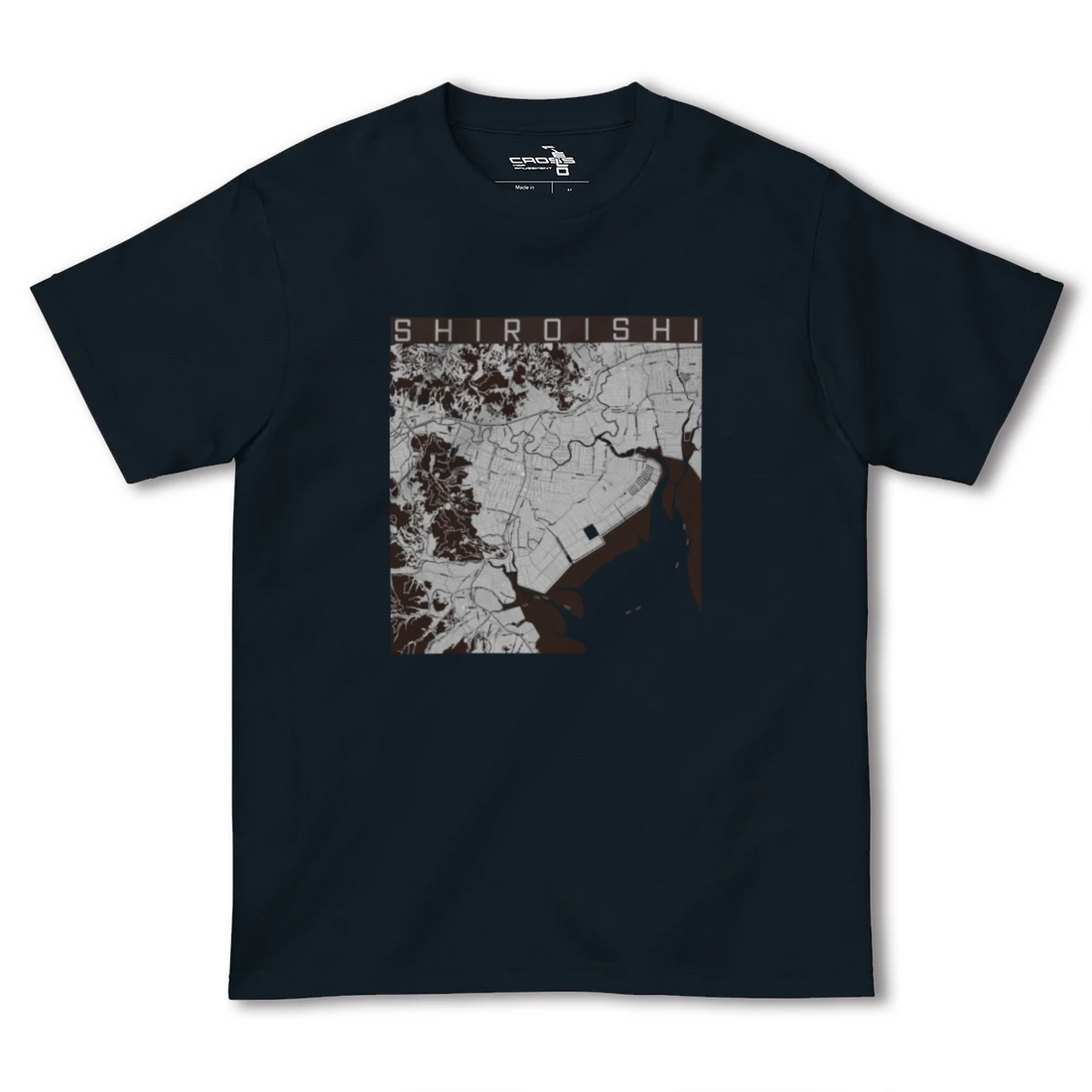 【白石(佐賀県)(佐賀県)】地図柄ヘビーウェイトTシャツ