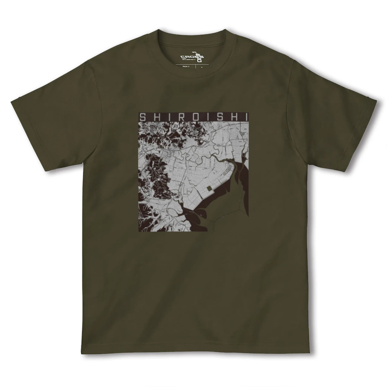 【白石(佐賀県)(佐賀県)】地図柄ヘビーウェイトTシャツ