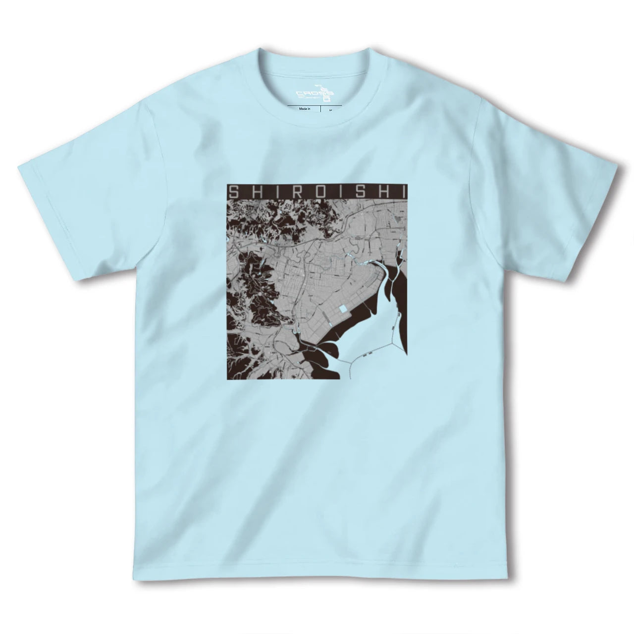 【白石(佐賀県)(佐賀県)】地図柄ヘビーウェイトTシャツ