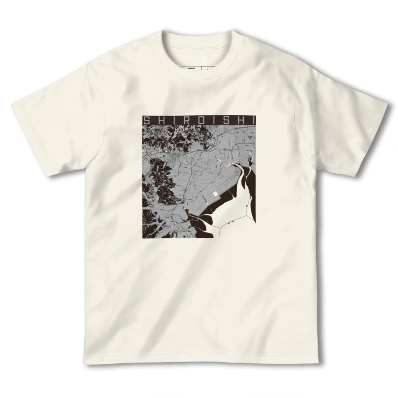 【白石(佐賀県)(佐賀県)】地図柄ヘビーウェイトTシャツ