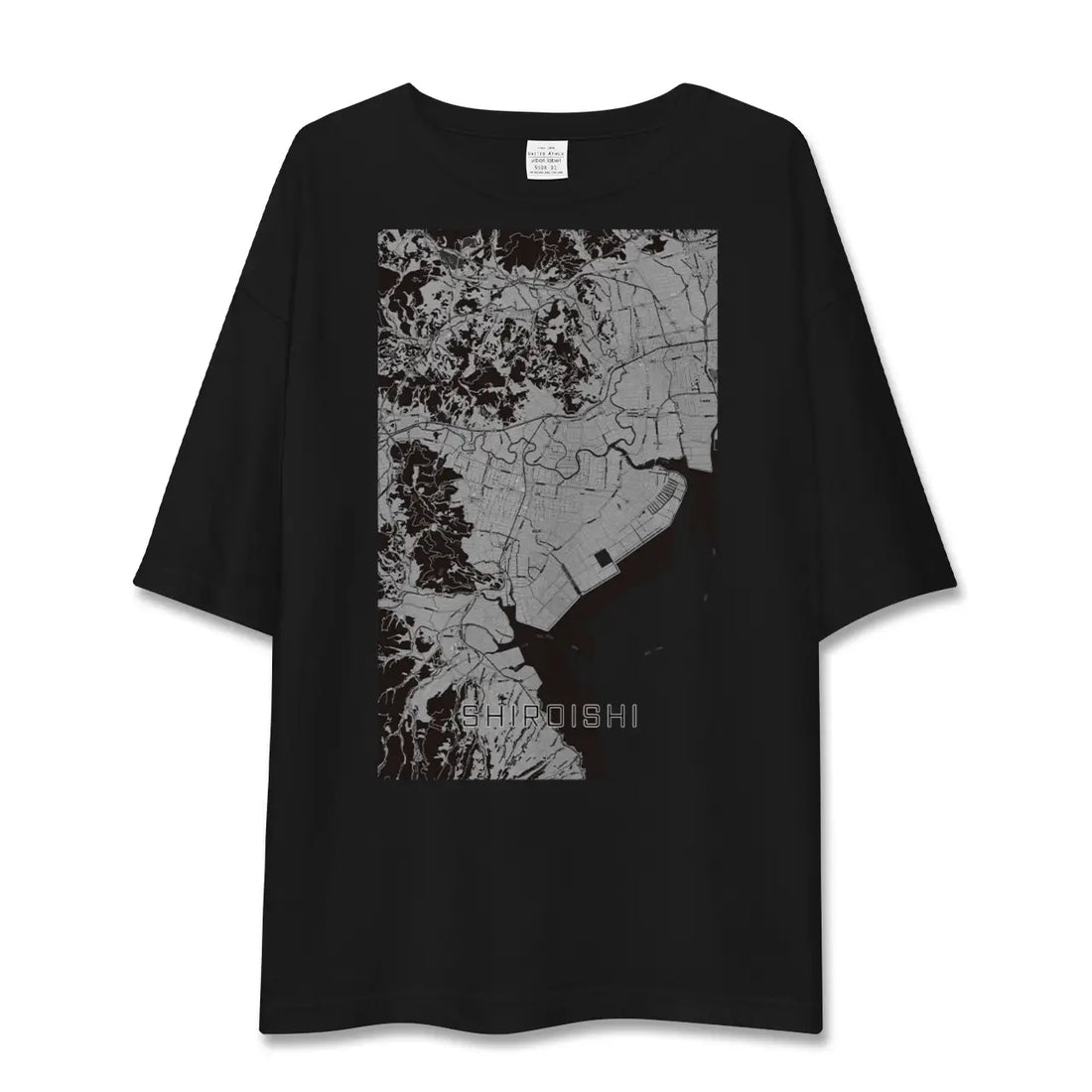 【白石(佐賀県)(佐賀県)】地図柄ビッグシルエットTシャツ