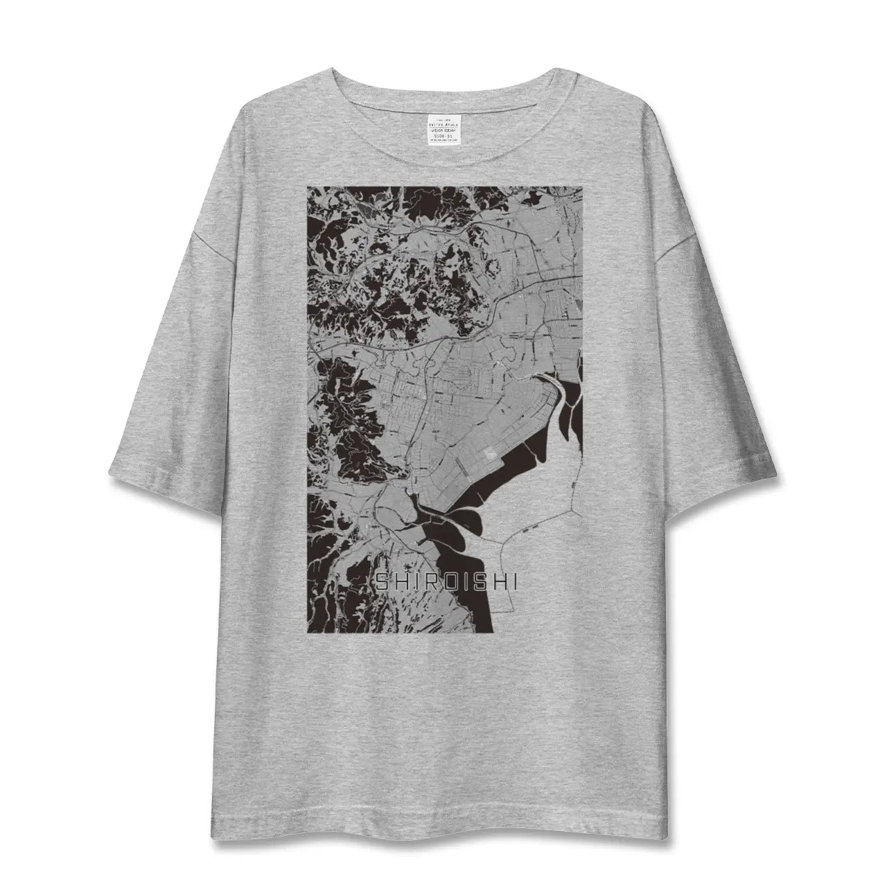 【白石(佐賀県)(佐賀県)】地図柄ビッグシルエットTシャツ
