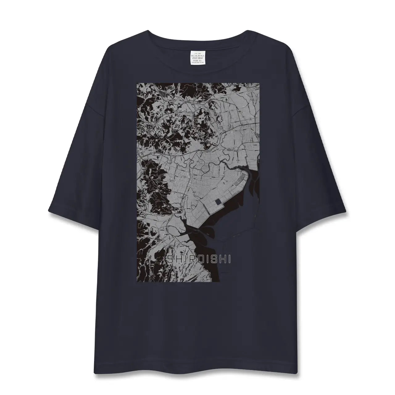 【白石(佐賀県)(佐賀県)】地図柄ビッグシルエットTシャツ