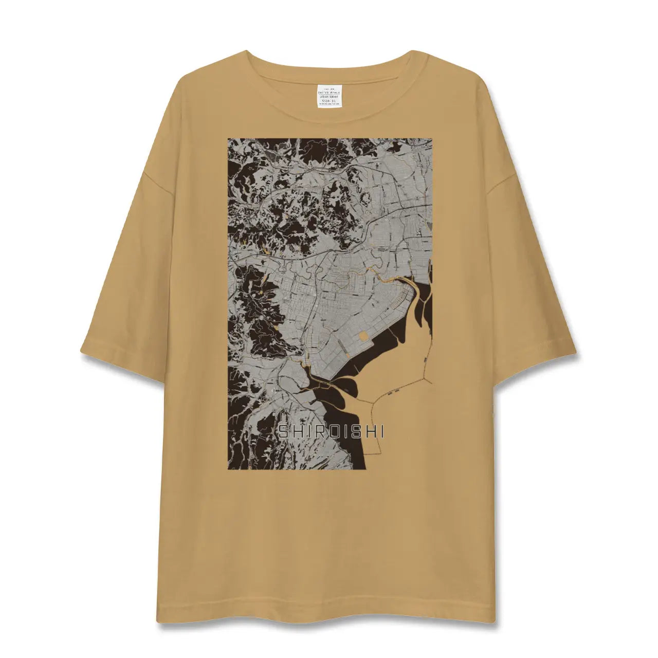 【白石(佐賀県)(佐賀県)】地図柄ビッグシルエットTシャツ