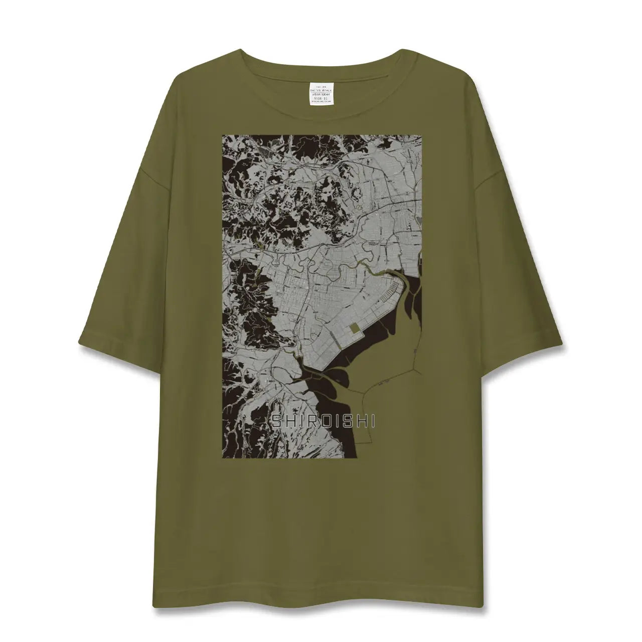 【白石(佐賀県)(佐賀県)】地図柄ビッグシルエットTシャツ