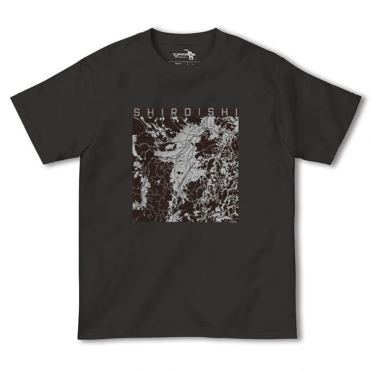 【白石(宮城県)】地図柄ヘビーウェイトTシャツ