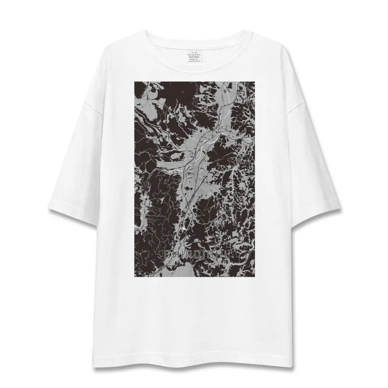 【白石(宮城県)】地図柄ビッグシルエットTシャツ