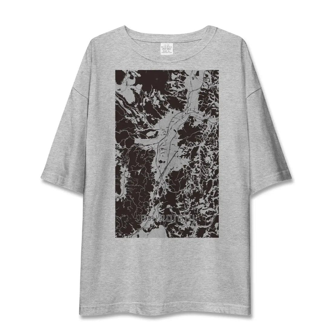 【白石(宮城県)】地図柄ビッグシルエットTシャツ