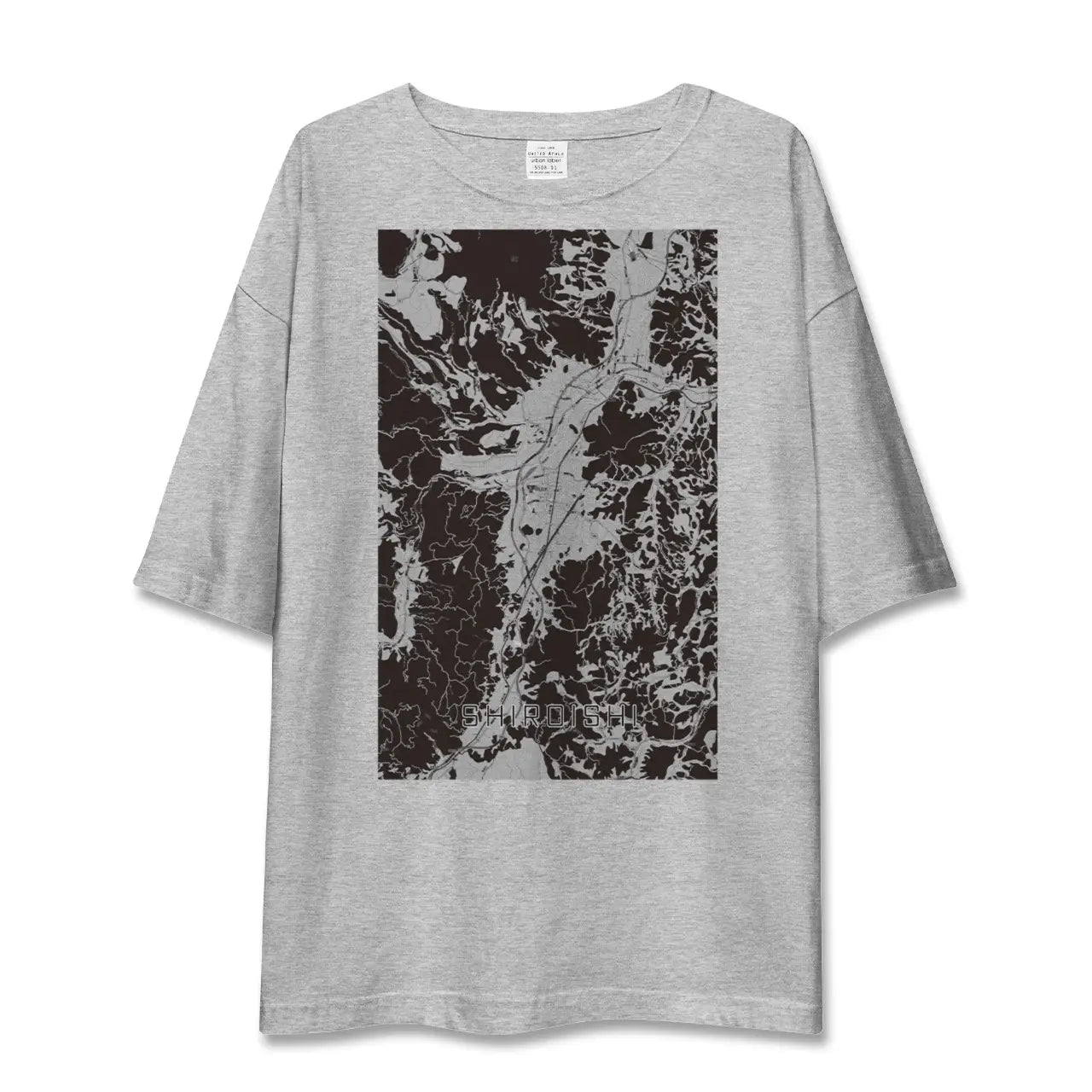 【白石(宮城県)】地図柄ビッグシルエットTシャツ