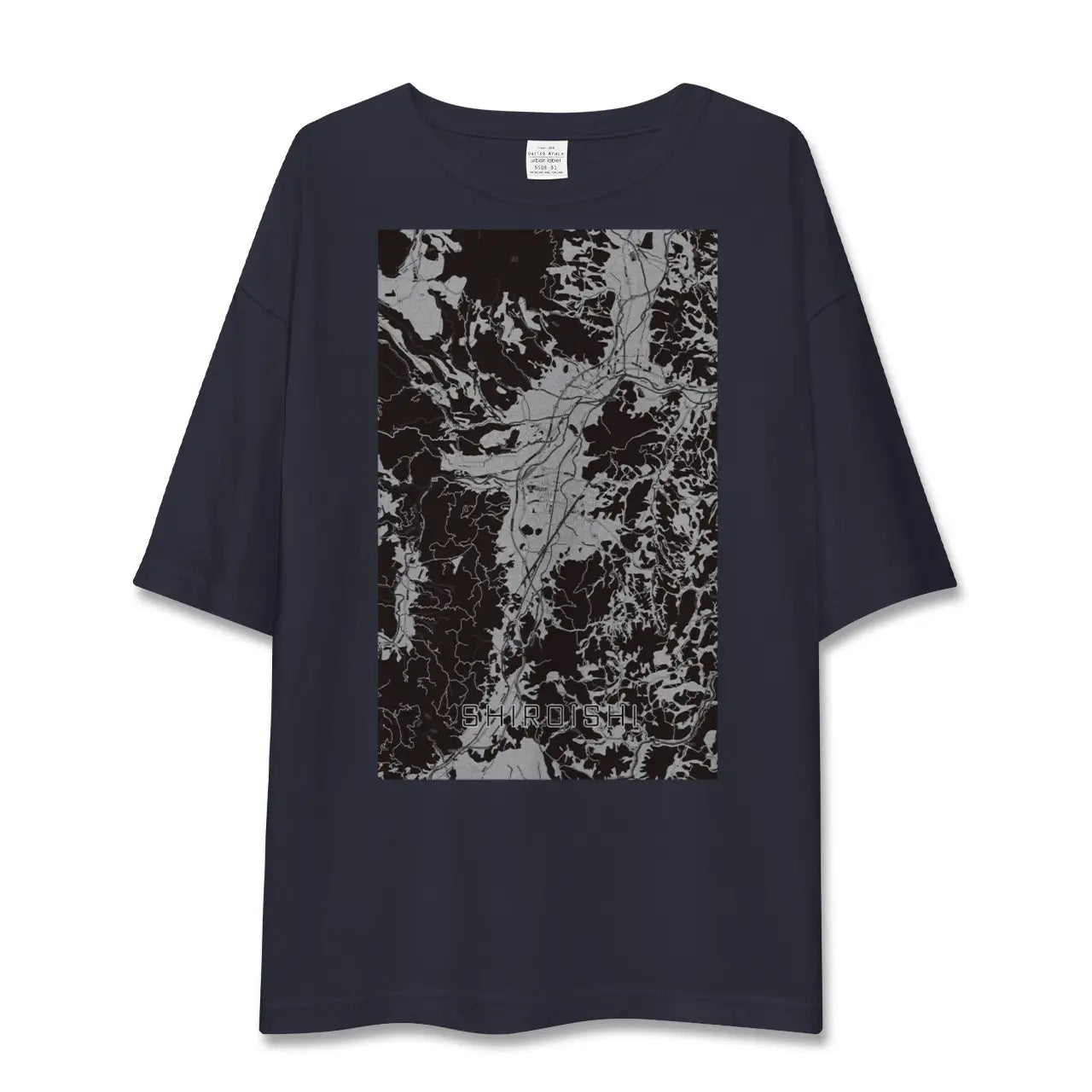 【白石(宮城県)】地図柄ビッグシルエットTシャツ
