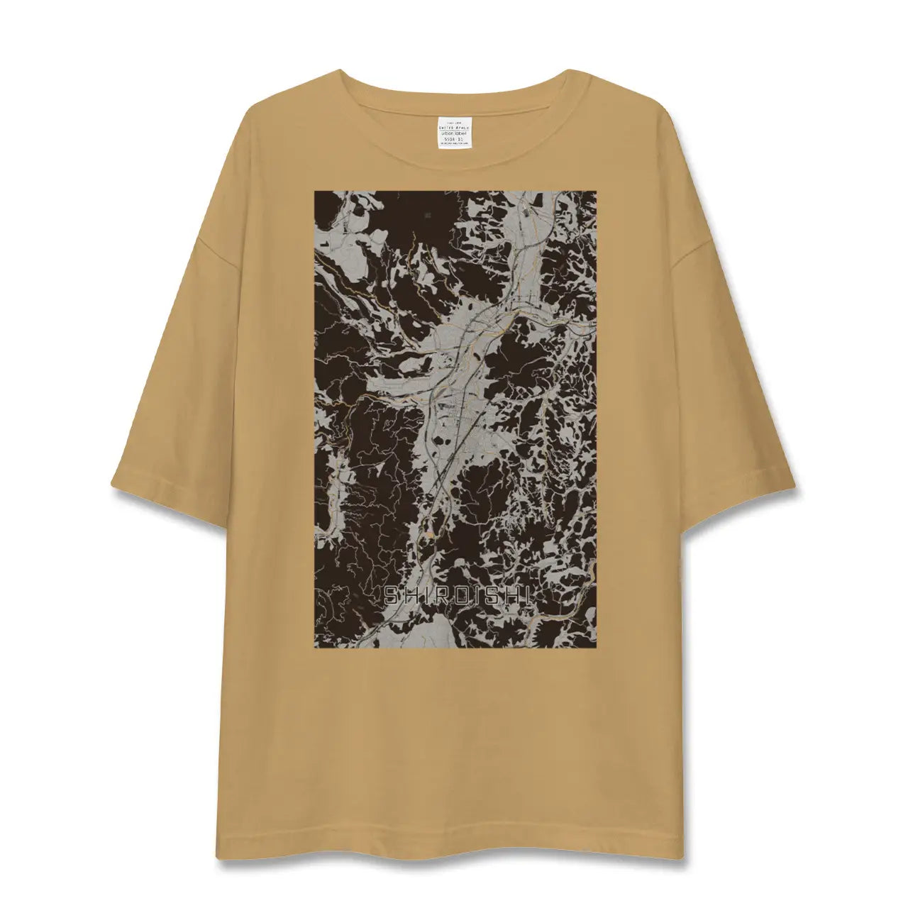 【白石(宮城県)】地図柄ビッグシルエットTシャツ