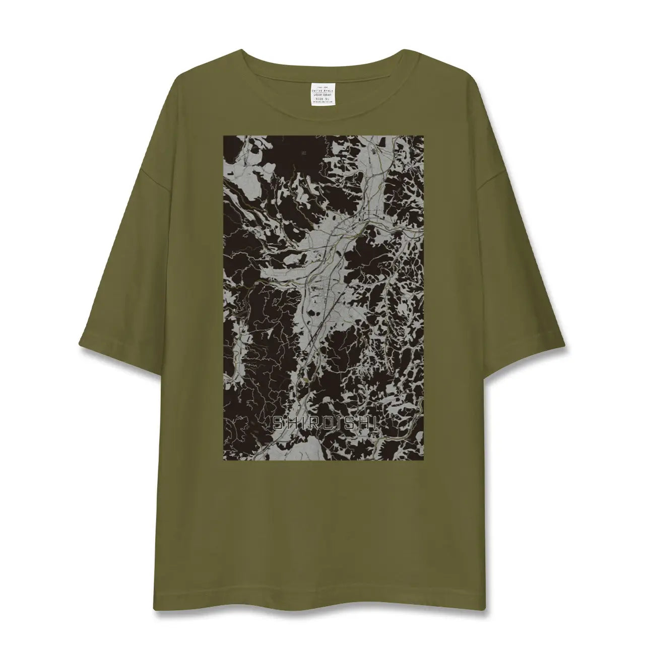 【白石(宮城県)】地図柄ビッグシルエットTシャツ