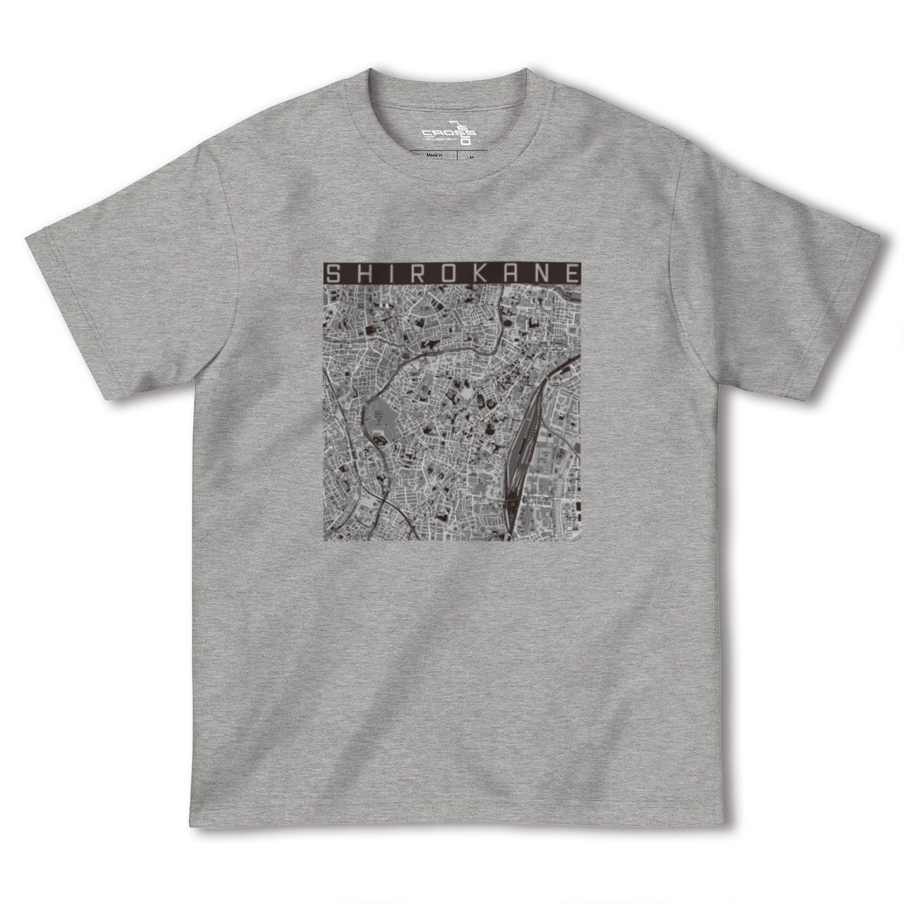 【白金(東京都)】地図柄ヘビーウェイトTシャツ