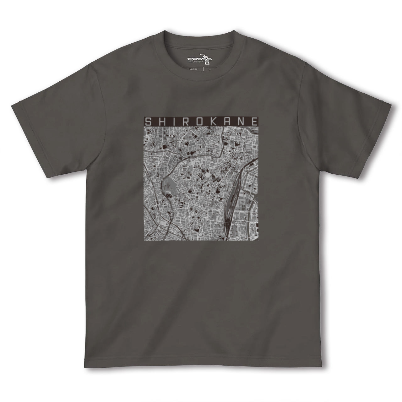 【白金(東京都)】地図柄ヘビーウェイトTシャツ