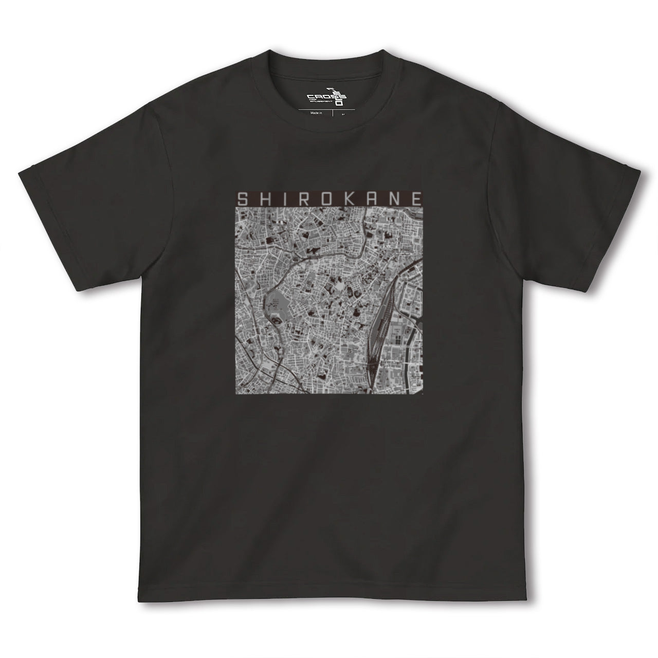 【白金(東京都)】地図柄ヘビーウェイトTシャツ