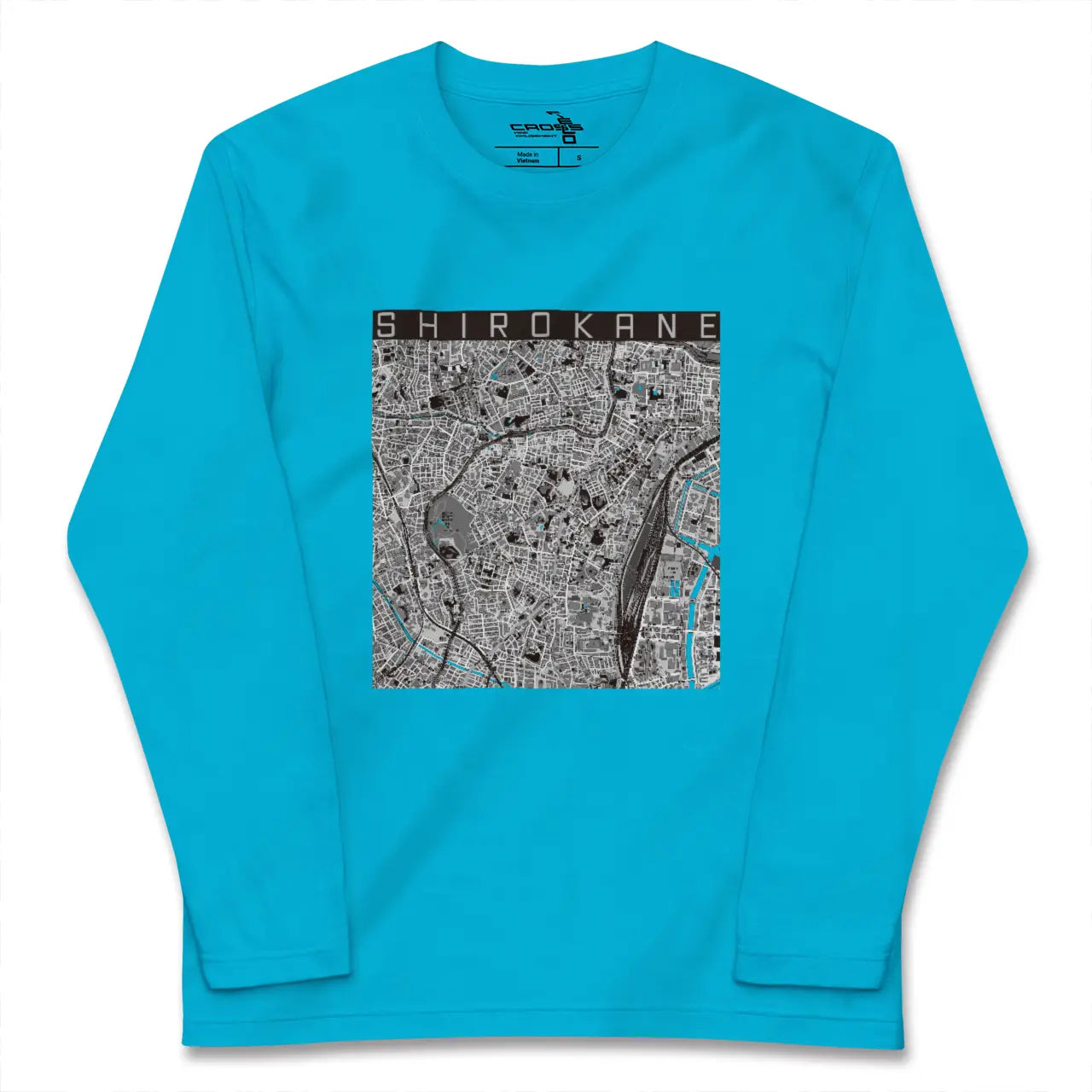 【白金(東京都)】地図柄ロングスリーブTシャツ