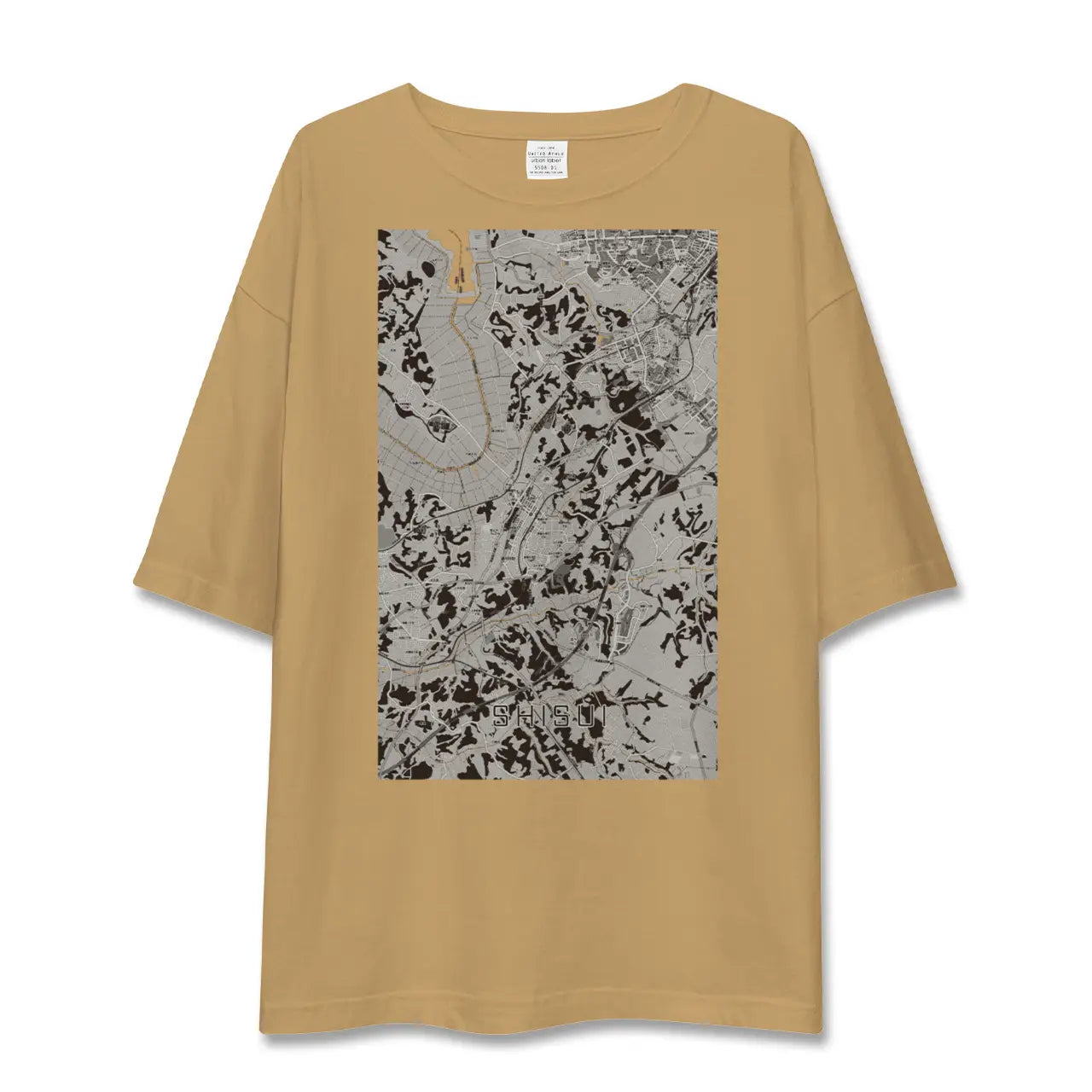 【酒々井(千葉県)】地図柄ビッグシルエットTシャツ