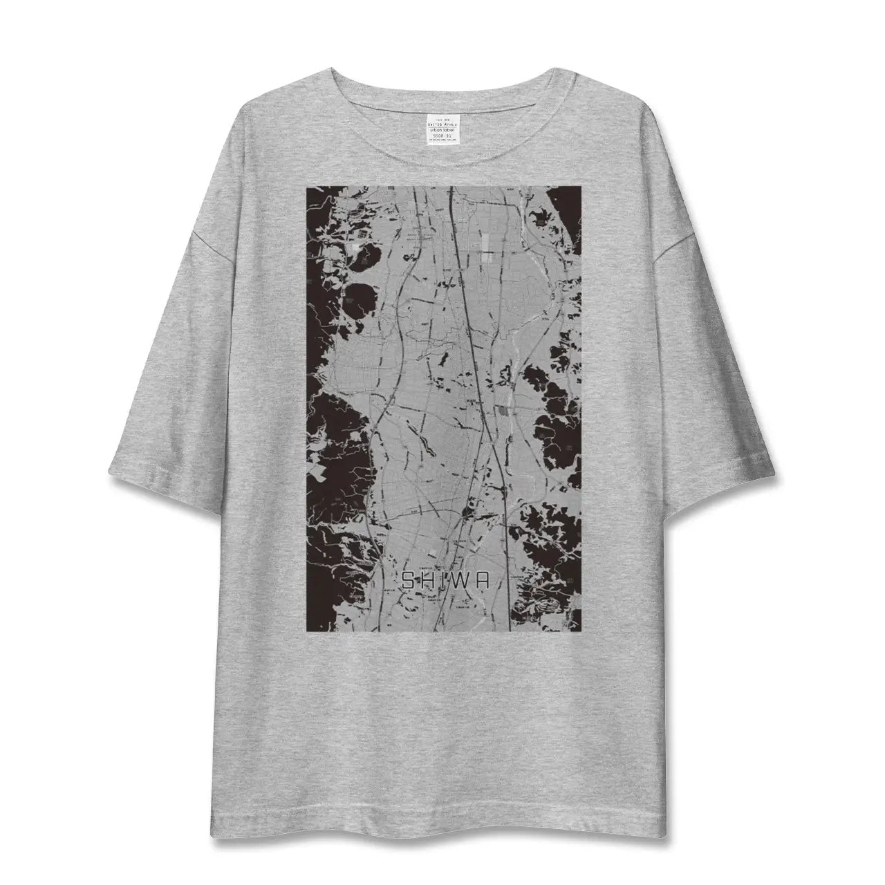 【紫波(岩手県)】地図柄ビッグシルエットTシャツ