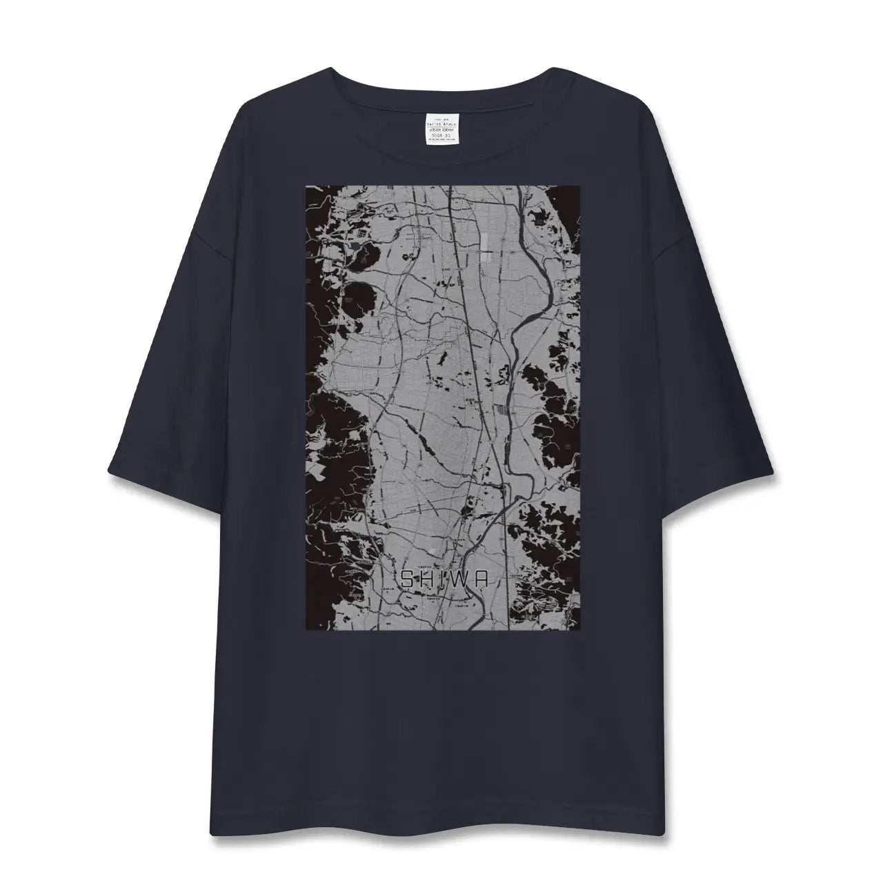 【紫波(岩手県)】地図柄ビッグシルエットTシャツ