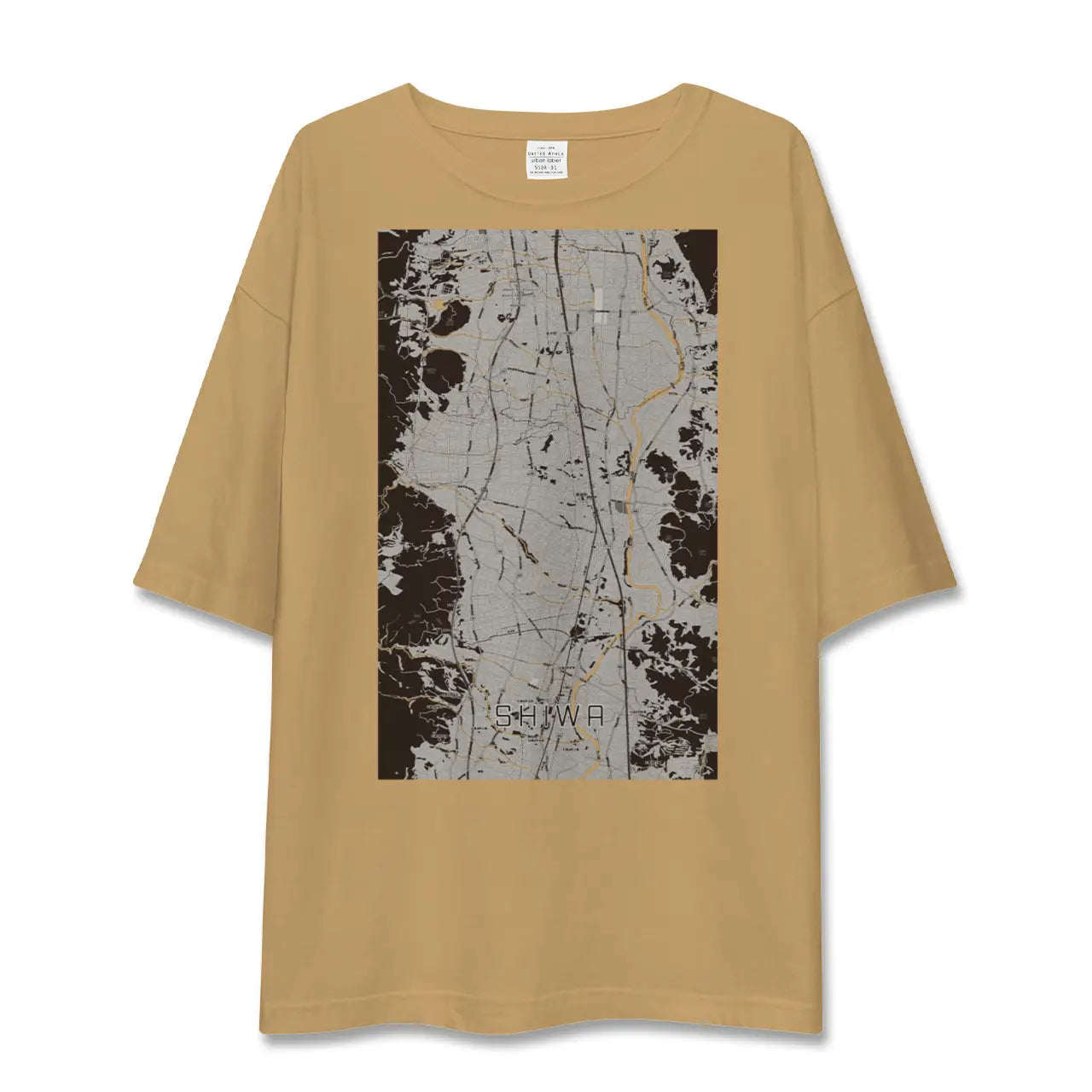 【紫波(岩手県)】地図柄ビッグシルエットTシャツ