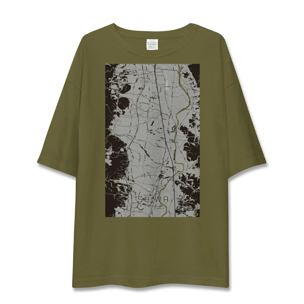 【紫波(岩手県)】地図柄ビッグシルエットTシャツ