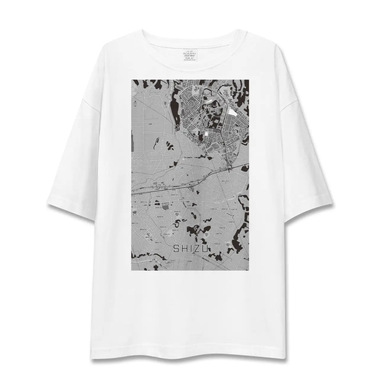 【志津(千葉県)】地図柄ビッグシルエットTシャツ