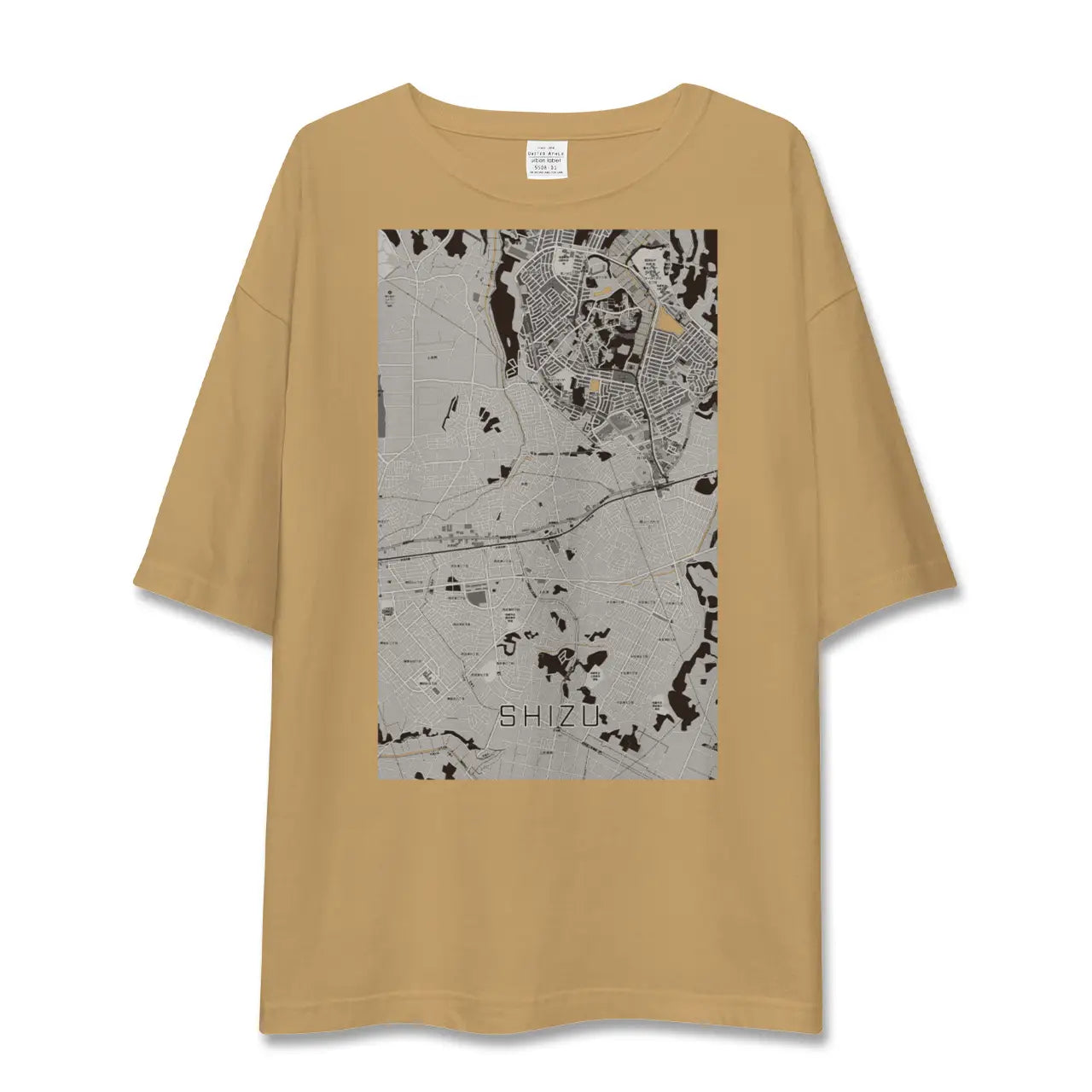 【志津(千葉県)】地図柄ビッグシルエットTシャツ