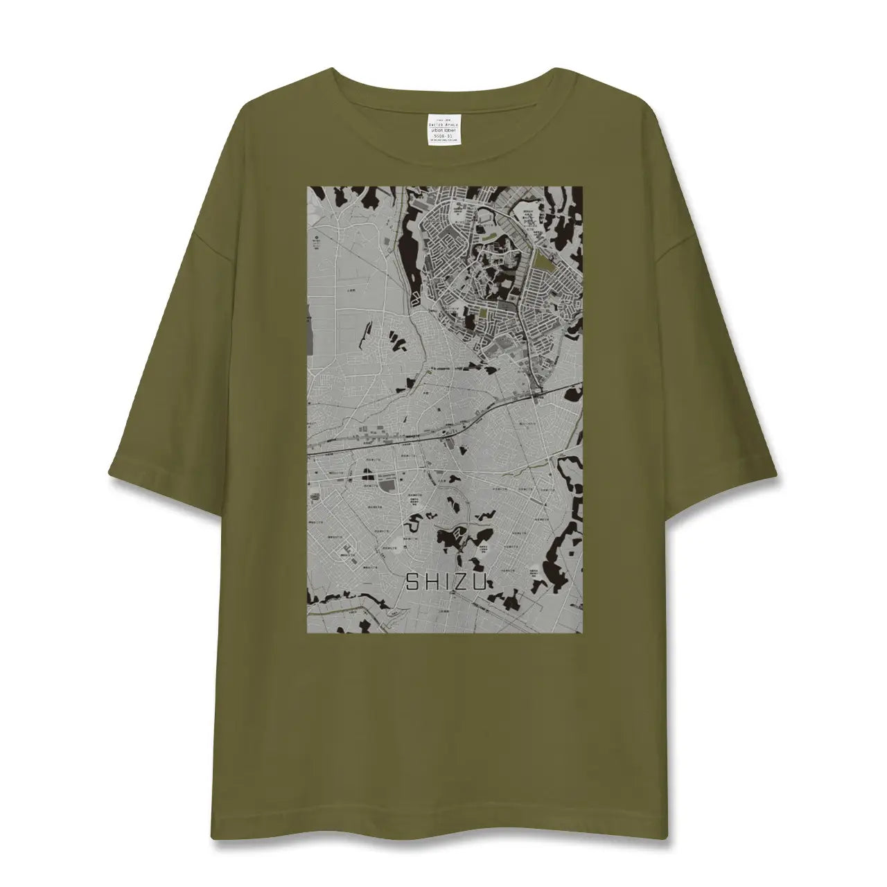 【志津(千葉県)】地図柄ビッグシルエットTシャツ