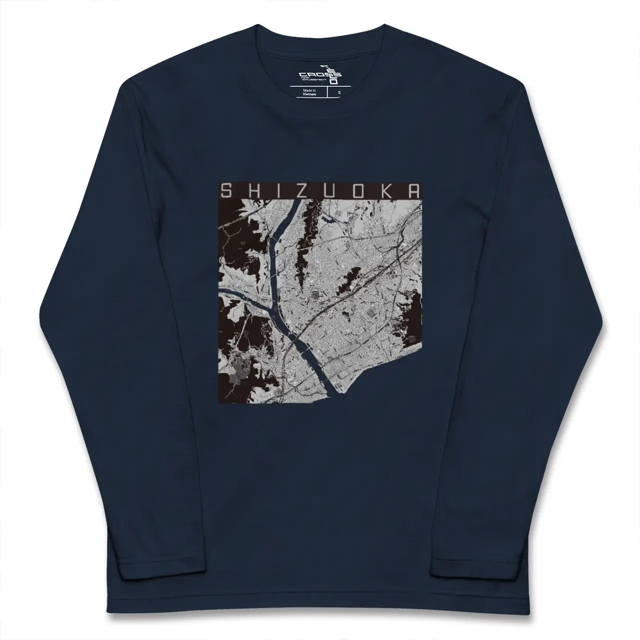 【静岡(静岡県)】地図柄ロングスリーブTシャツ