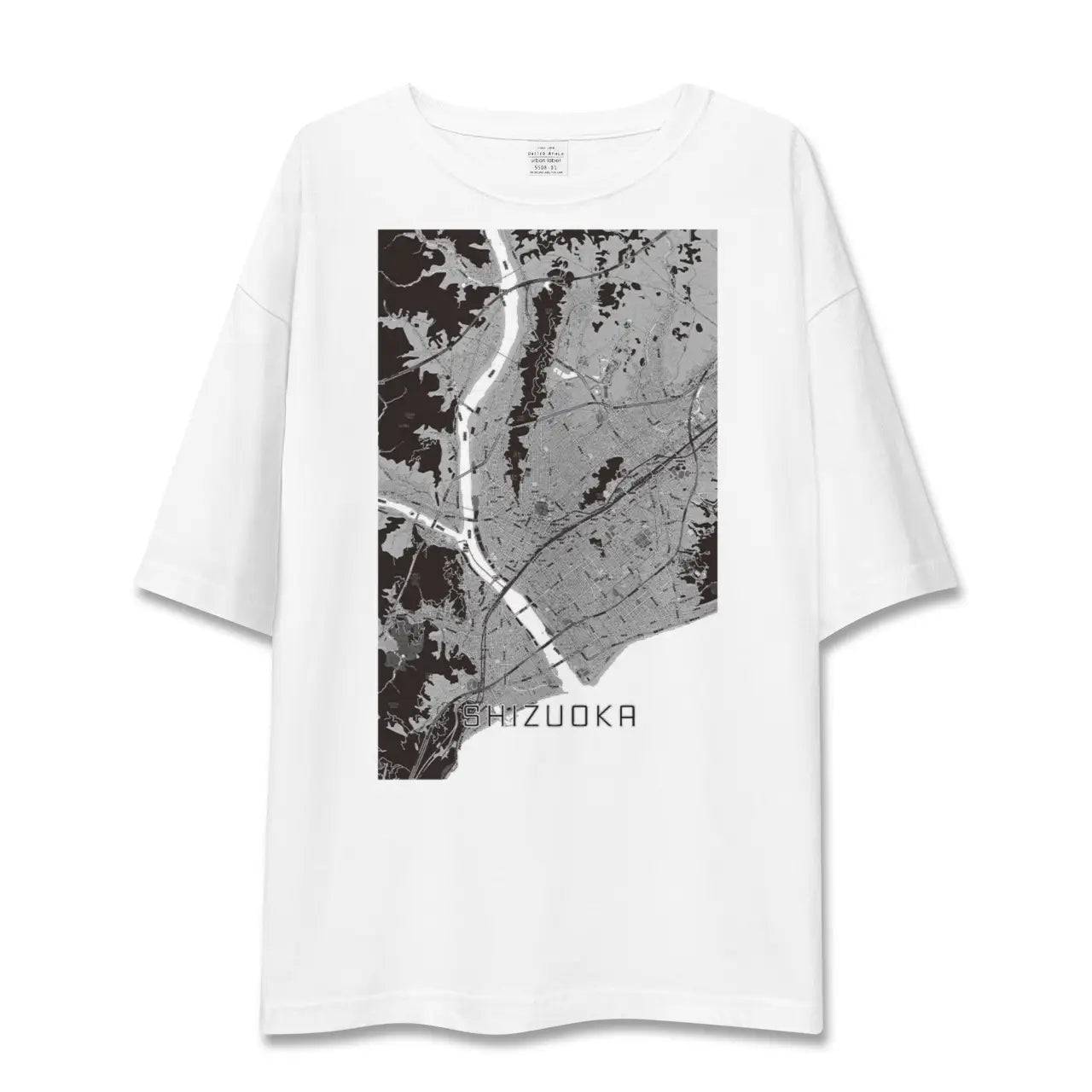 【静岡(静岡県)】地図柄ビッグシルエットTシャツ