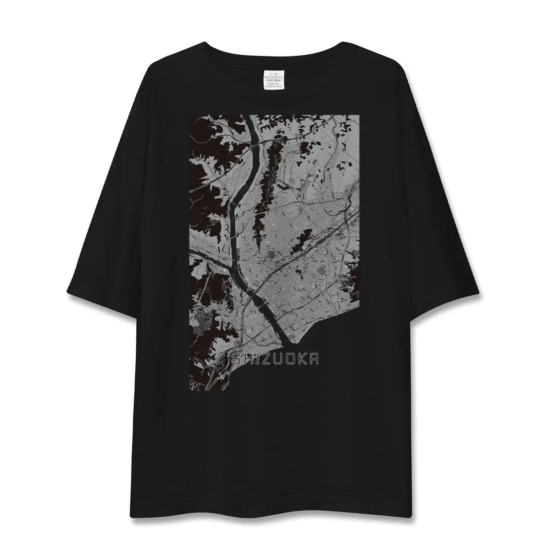 【静岡(静岡県)】地図柄ビッグシルエットTシャツ