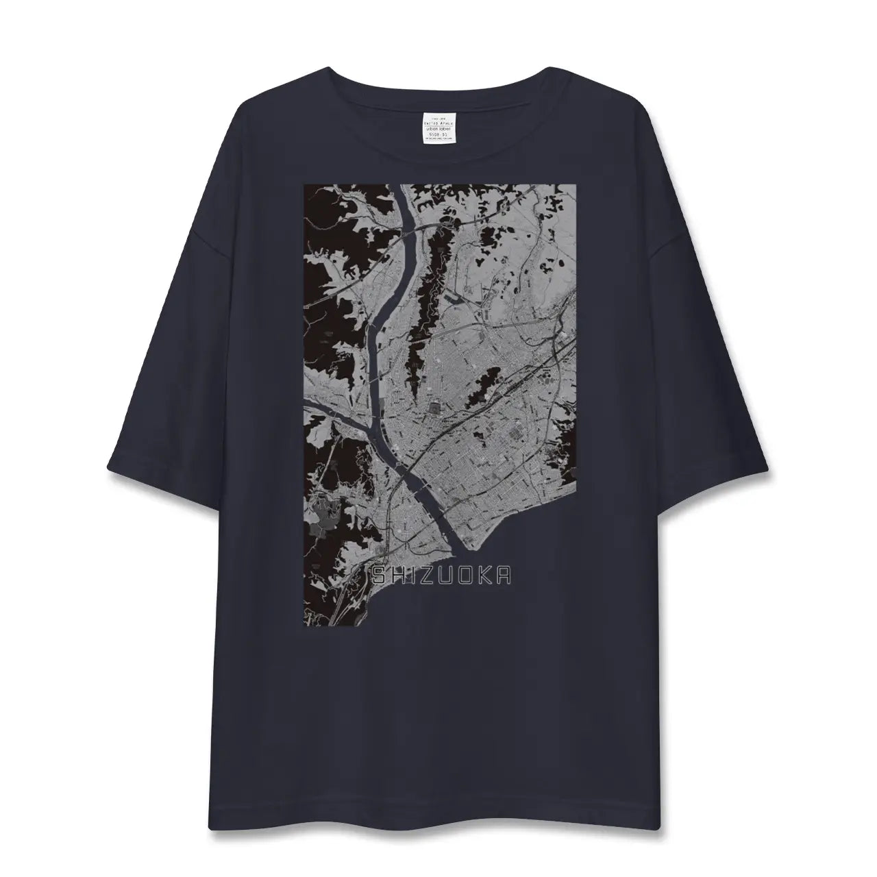 【静岡(静岡県)】地図柄ビッグシルエットTシャツ