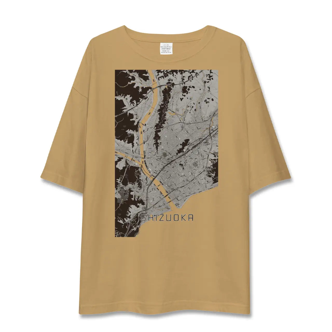 【静岡(静岡県)】地図柄ビッグシルエットTシャツ