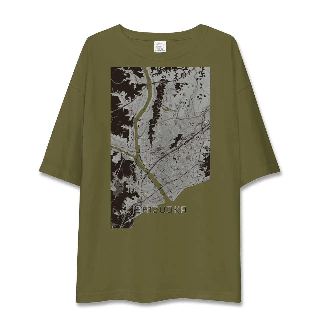 【静岡(静岡県)】地図柄ビッグシルエットTシャツ