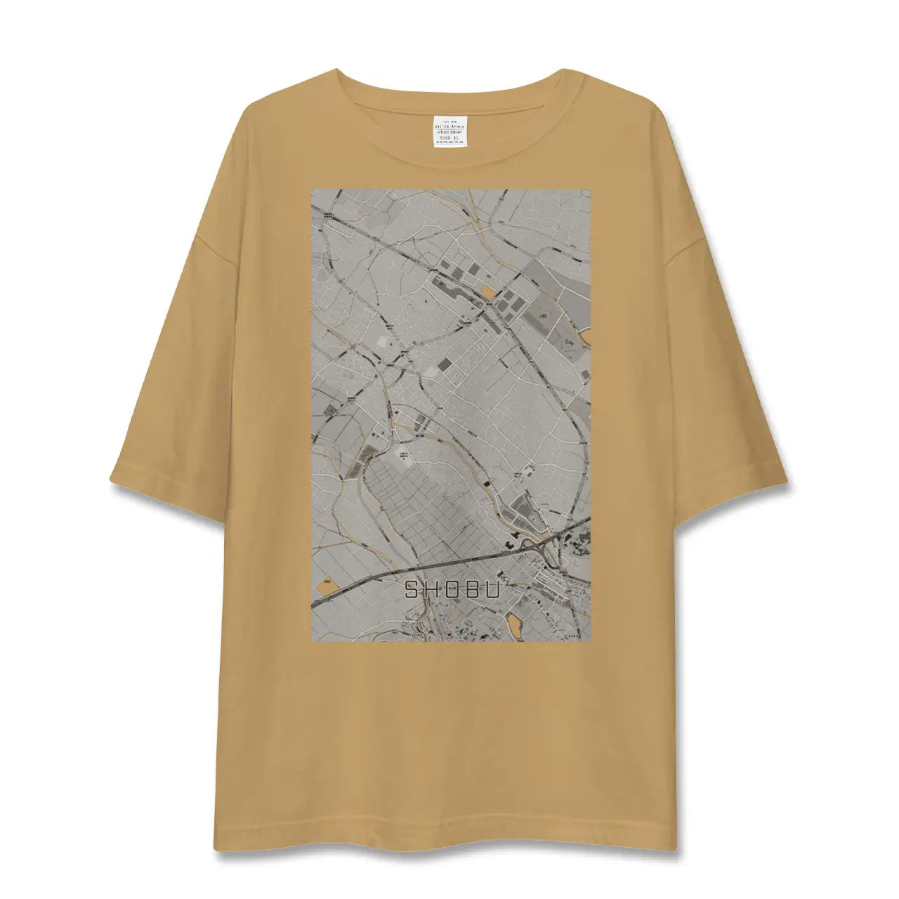 【菖蒲(埼玉県)】地図柄ビッグシルエットTシャツ