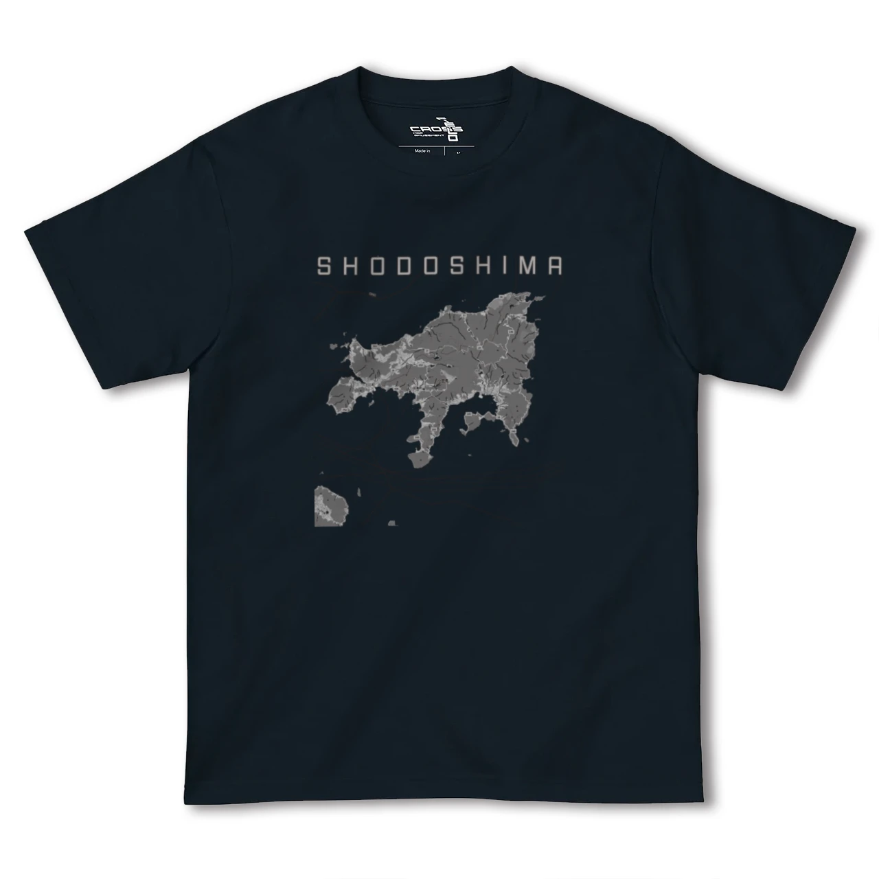 【小豆島(香川県)】地図柄ヘビーウェイトTシャツ
