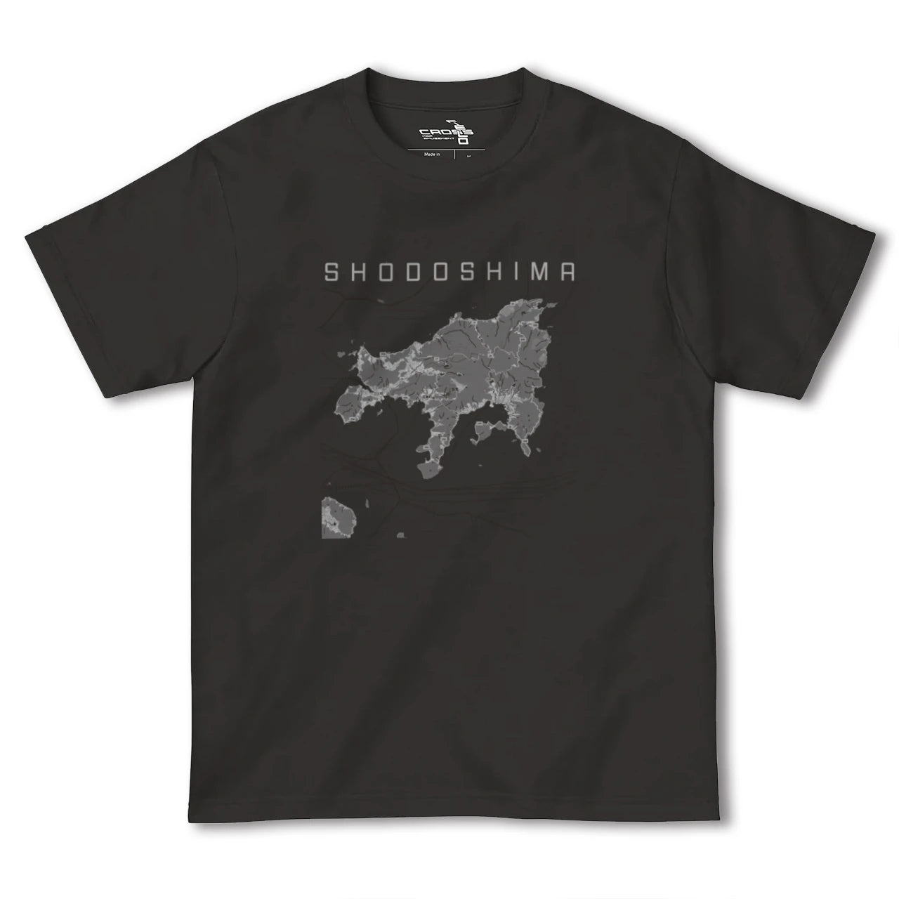 【小豆島(香川県)】地図柄ヘビーウェイトTシャツ