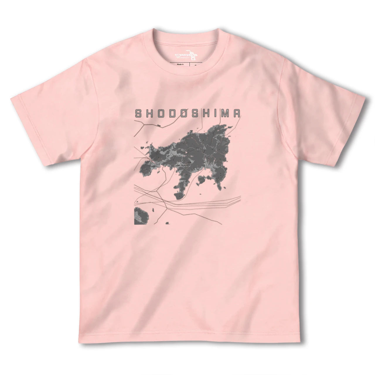 【小豆島(香川県)】地図柄ヘビーウェイトTシャツ