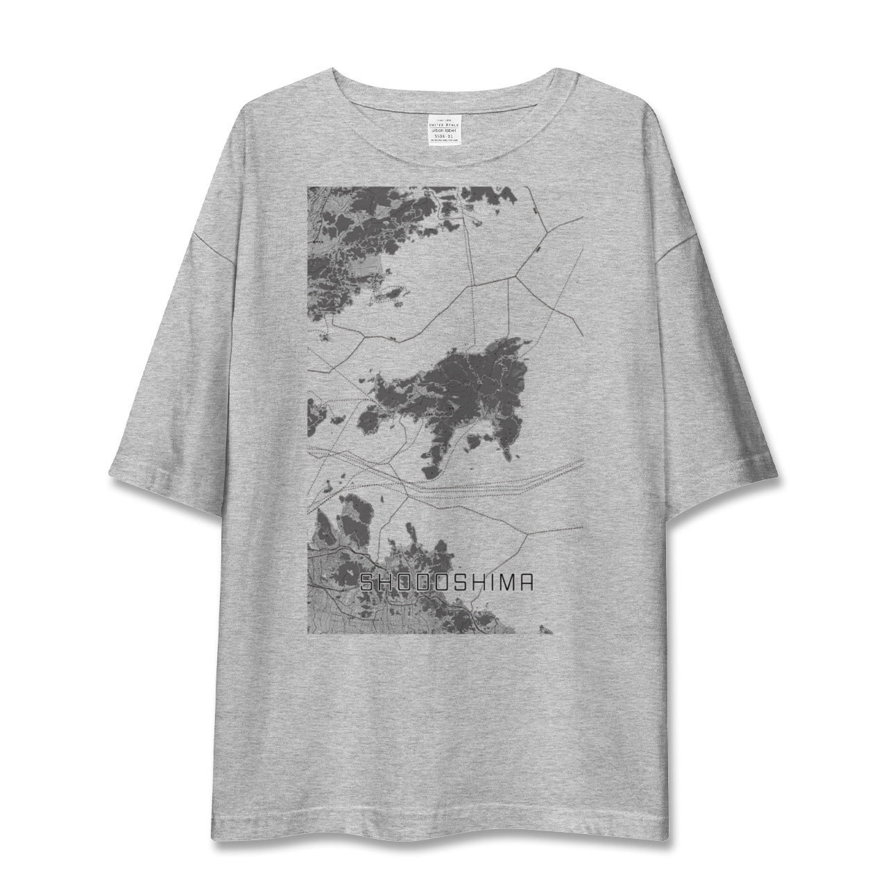 【小豆島(香川県)】地図柄ビッグシルエットTシャツ