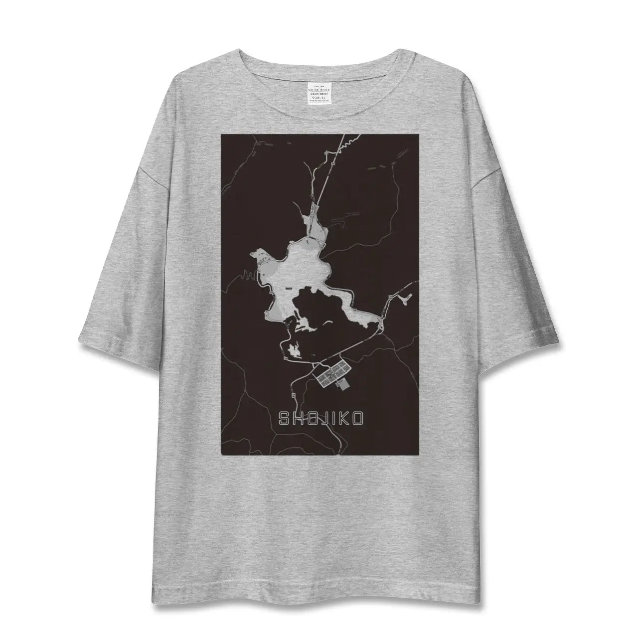 【精進湖(山梨県)】地図柄ビッグシルエットTシャツ