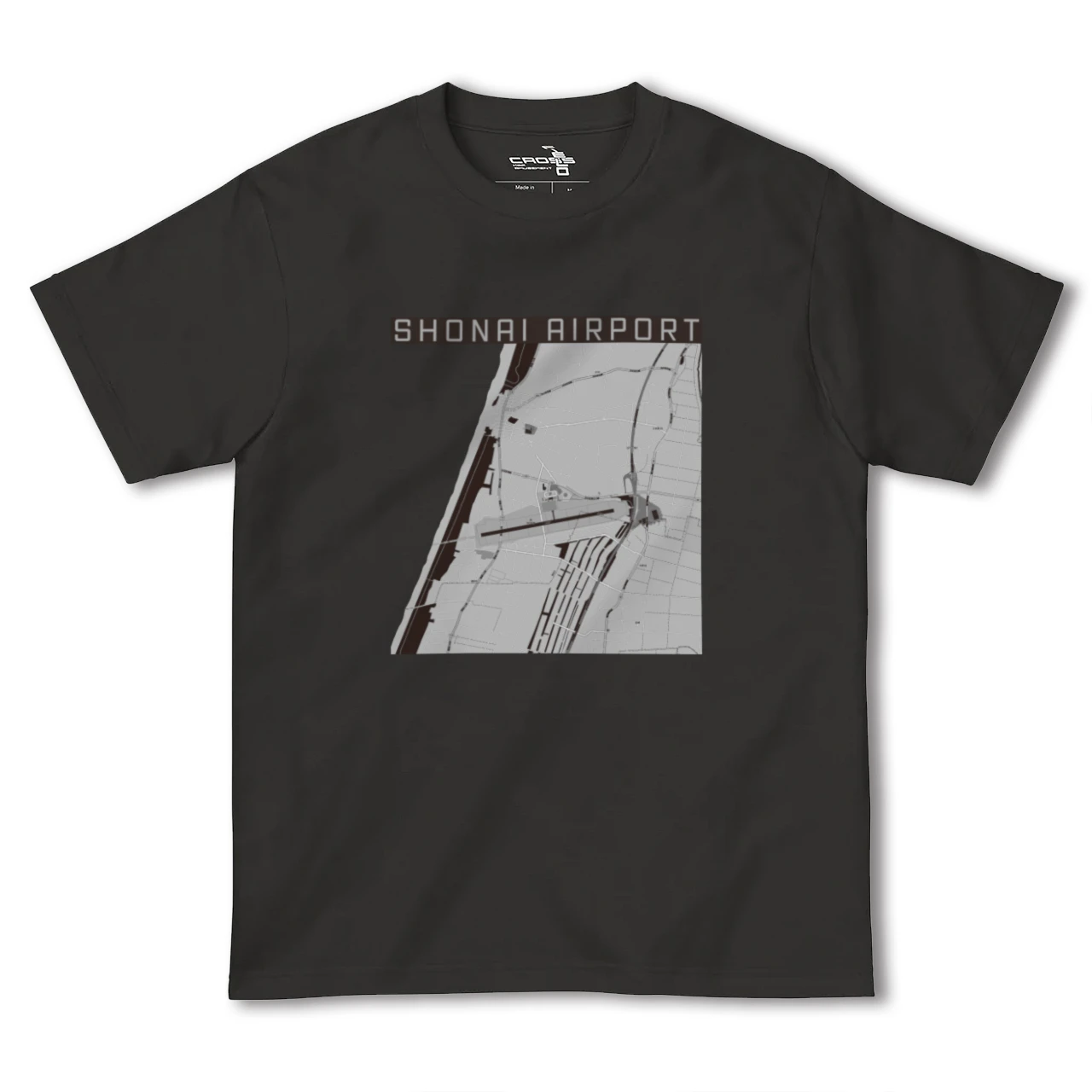 【庄内空港(山形県)】地図柄ヘビーウェイトTシャツ