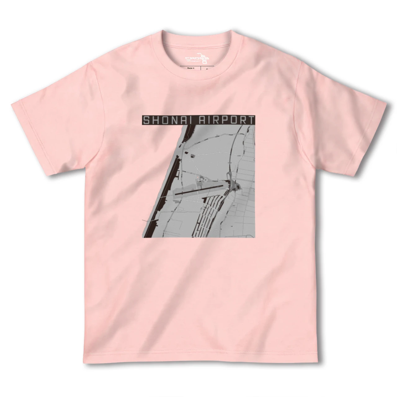 【庄内空港(山形県)】地図柄ヘビーウェイトTシャツ