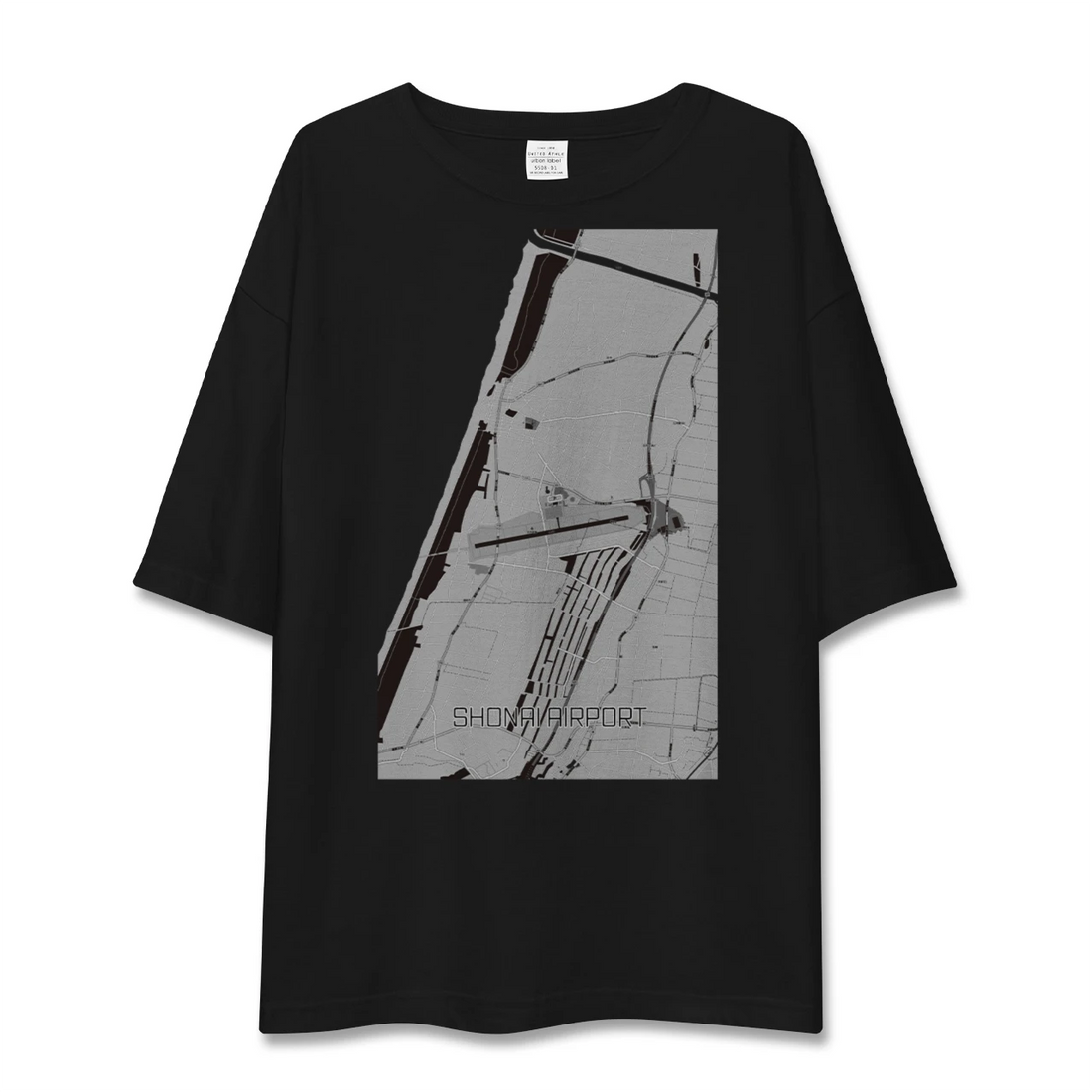 【庄内空港(山形県)】地図柄ビッグシルエットTシャツ