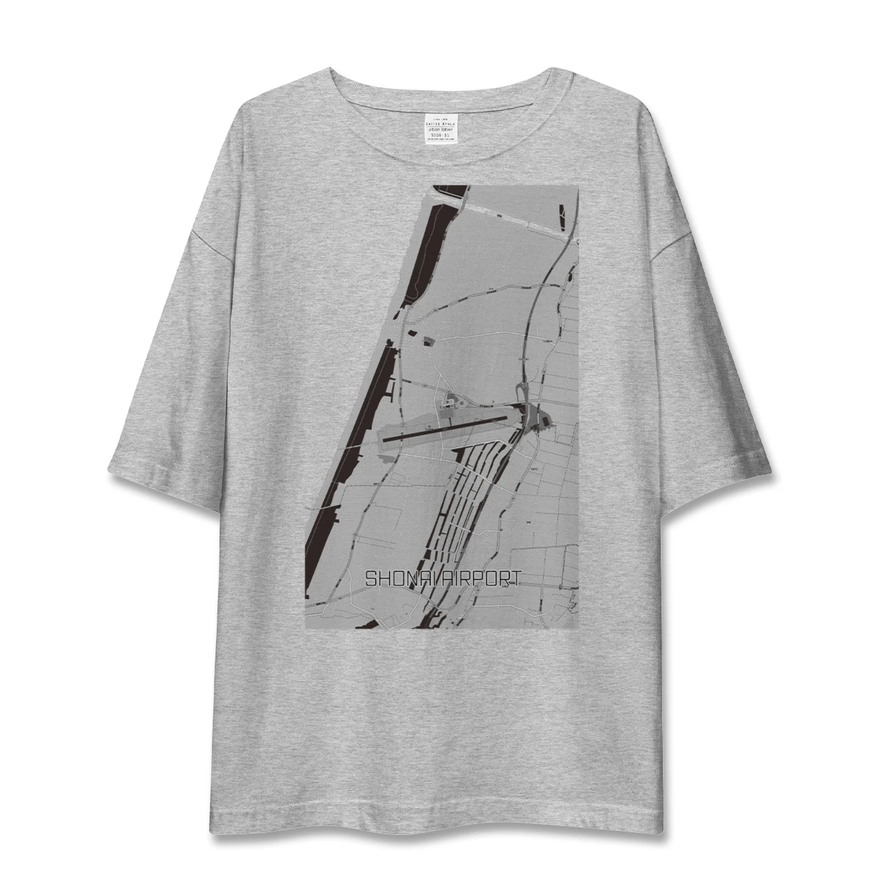 【庄内空港(山形県)】地図柄ビッグシルエットTシャツ