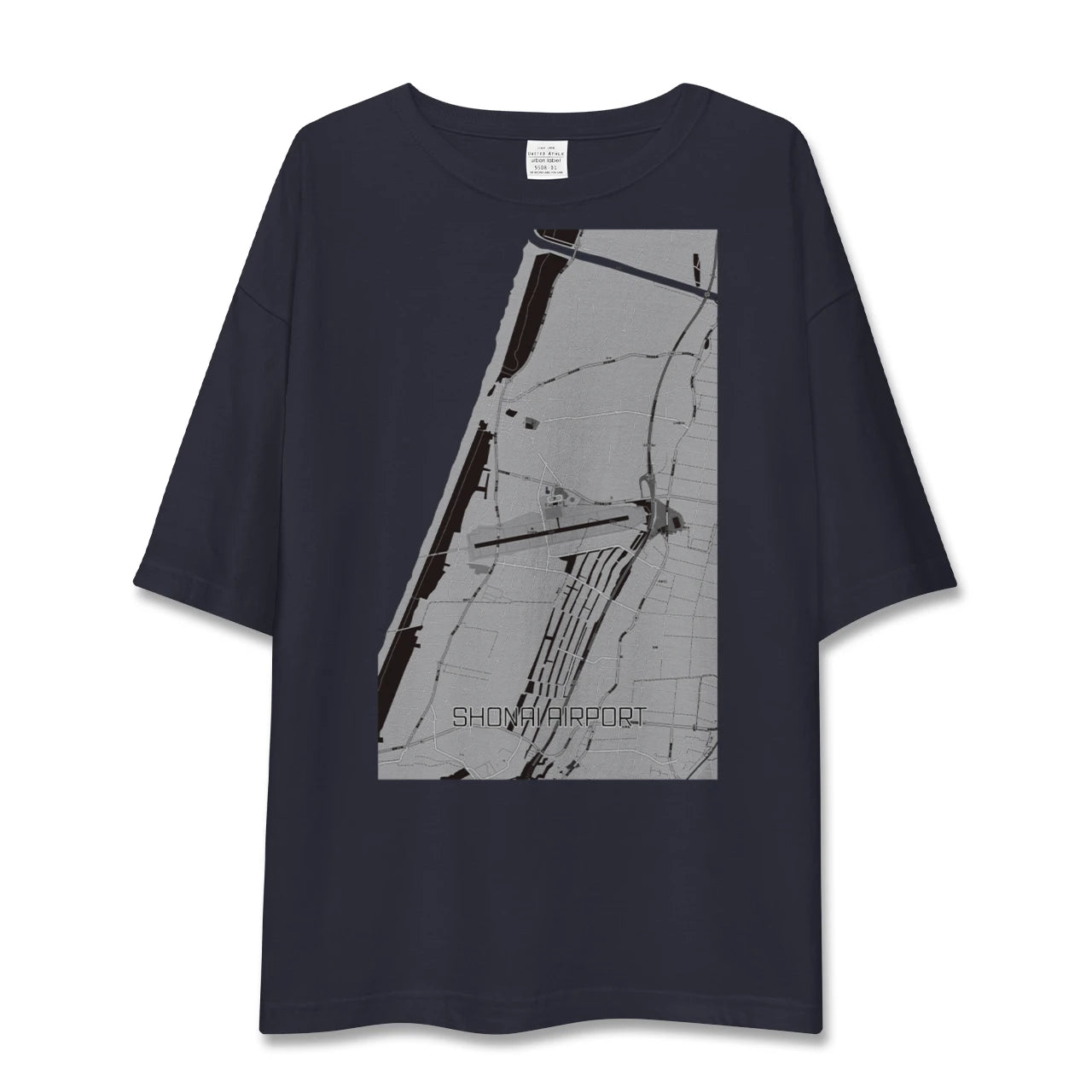 【庄内空港(山形県)】地図柄ビッグシルエットTシャツ